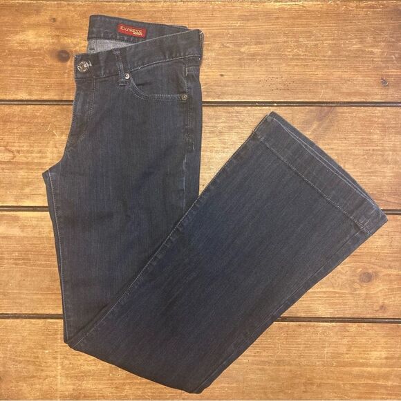 Express Eva Fit and Flare Leg Jeans Y2K - Picture 1 of 9